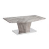 Rosebank Marble Effect Coffee Table with Stainless Steel Base