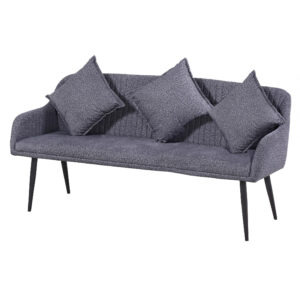 Sandlewood Fabric Sofa 3S Grey with 3 Cushions