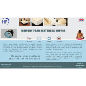 Memory Topper 25mm Single