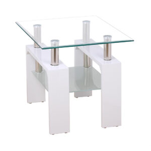 Telford Lamp Table High Gloss White