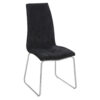 Tilly Fabric Chairs Chrome & Grey (4s)