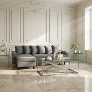 Civic Chase Sofa Fabric Grey