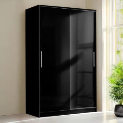 Topline Sliding Robe 2 Door Black