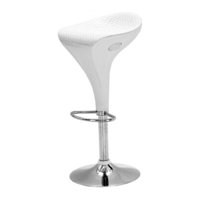 Welford Bar Stool White Base & White PU Seat (2s)