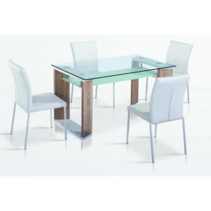 Zola Dining Table White & Natural