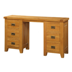 Acorn Solid Oak Dressing Table 6 Drawers