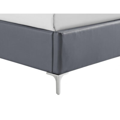 Arco PU Double Bed Grey - Image 2