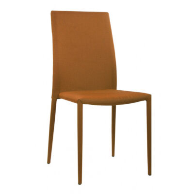 Chatham Fabric Chair Orange with Orange Metal Legs