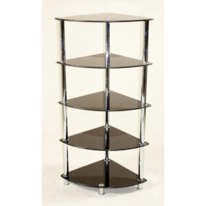 Cologne Black Corner Unit 5 Shelves