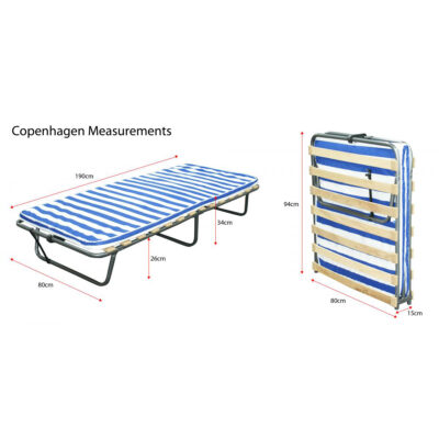 Copenhagen Folding Bed with Mattress - Image 4