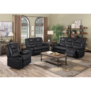 Kirk Recliner LeatherGel & PU 2 Seater Dark Choc