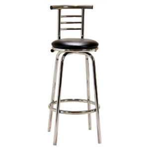 Bar Stool Chrome Swivel Narrow Back BM-015P