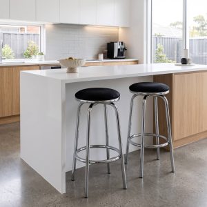 Bar Stool Chrome Swivel No Back
