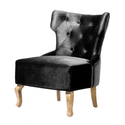 Norton Velvet Chair Black (2s)