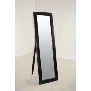 Odessa Mirror Cheval PU Black