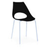 Orchard Plastic (PP) Chairs Black with Metal Legs Chrome