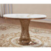 Pescara Marble Console Table with Stainless Steel Base