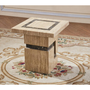 Potenza Marble Lamp Table with Marble Base