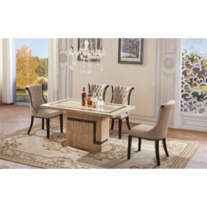 Potenza Marble Dining Table with Marble Base