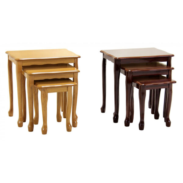 Robin Gloss Nest of Tables Mahogany 148