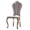 Sardinia Dining Chair Stainless Steel & Fabric White