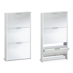 Arctic Shoe Cabinet 3 Doors White LC7877BO