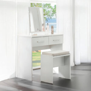 Topline Dressing Table with Mirror & Stool