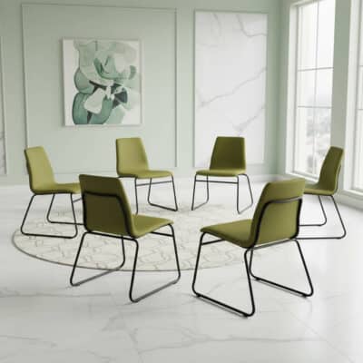 Albion PU Chairs Green - Image 2