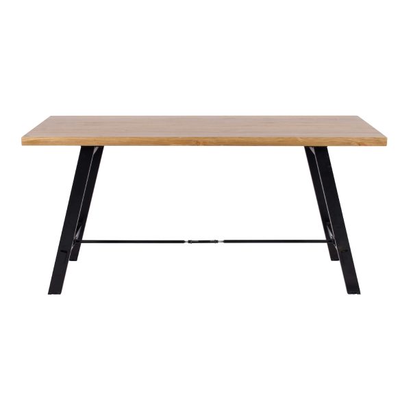 Cavendish Small Dining Table with Black Metal Legs