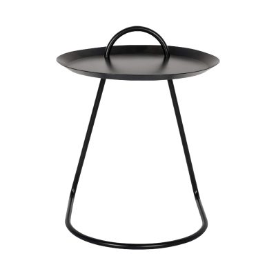 Monroe Metal Lamp Table Black - Image 2