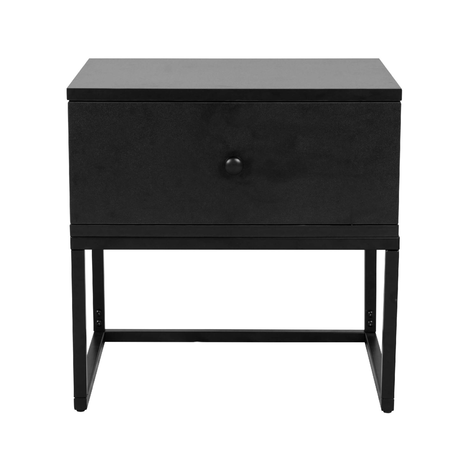 Rozelle Bedside with Black metal legs Heartlands Furniture Wholesale Ltd