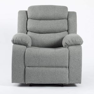 Turin Recliner Fabric 1 Seater Grey