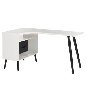 Mapleton Desk White & Black (1000123472)