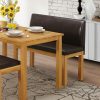 Hamra Bench Straight with Back Natural Oak