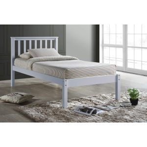 Otto Single Wooden Bed White