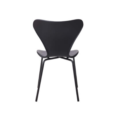 Sienna Plastic (PP) Chairs with Metal legs Black (4s) - Image 4