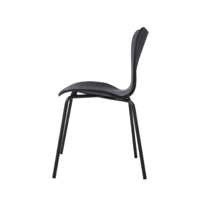 Sienna Plastic (PP) Chairs with Metal legs Black (4s) - Image 2