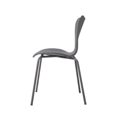 Sienna Plastic (PP) Chairs with Metal legs Grey (4s) - Image 2