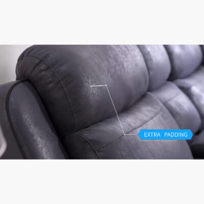 Techno Corner with 3 Power Recliners Grey - Image 12