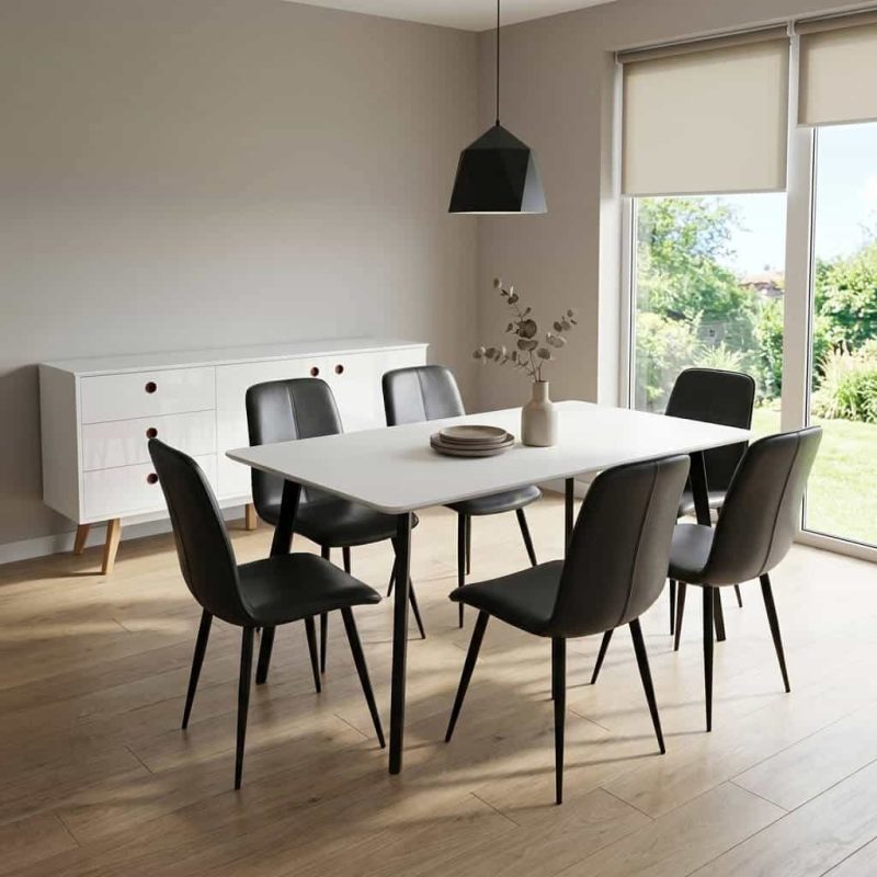 Belgium Large Black Dining Table 3