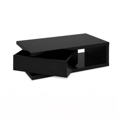 Hugh High Gloss Coffee Table Black - Image 2