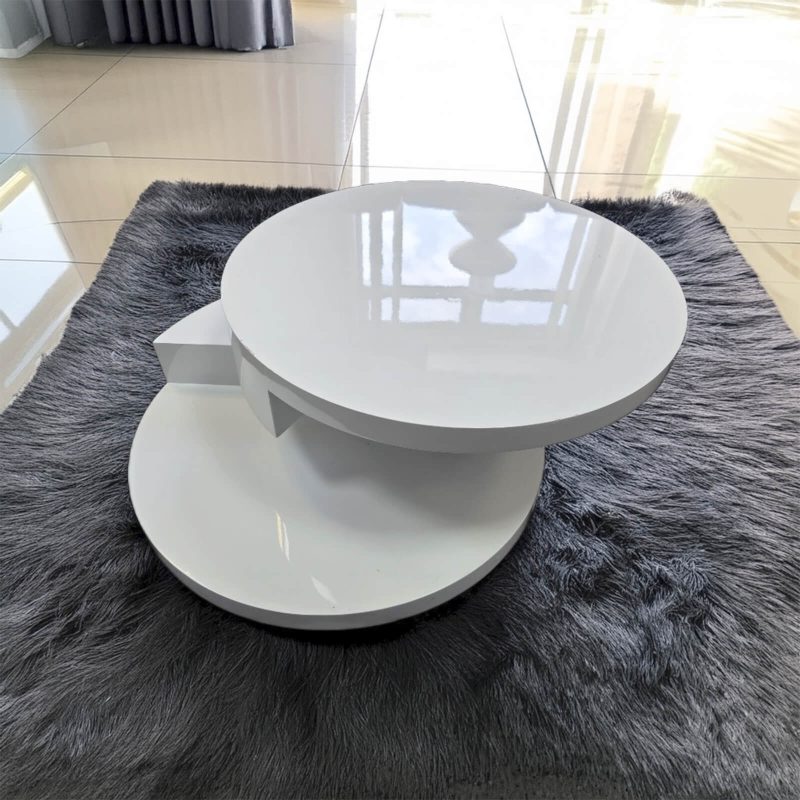Stony White High Gloss Coffee Table
