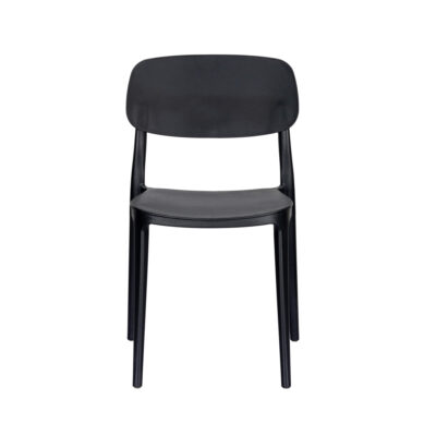 Jemima Plastic Chair Black (4s) - Image 4