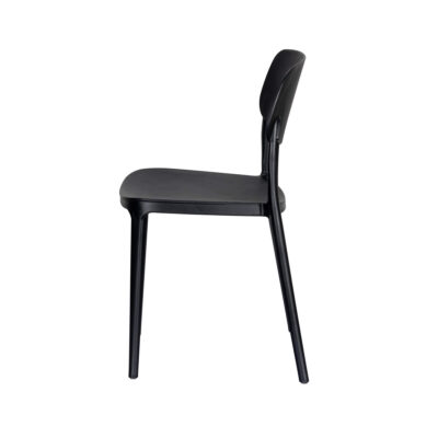 Jemima Plastic Chair Black (4s) - Image 5