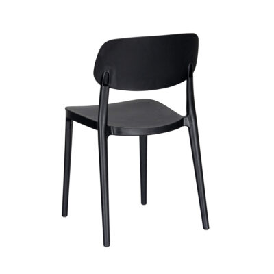 Jemima Plastic Chair Black (4s) - Image 6
