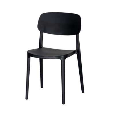 Jemima Plastic Chair Black (4s)