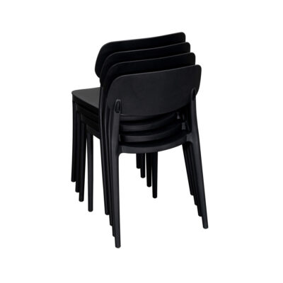 Jemima Plastic Chair Black (4s) - Image 10