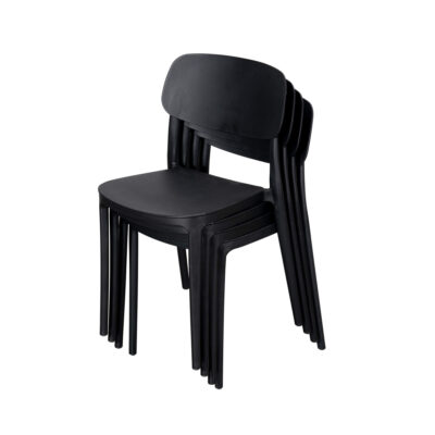 Jemima Plastic Chair Black (4s) - Image 11