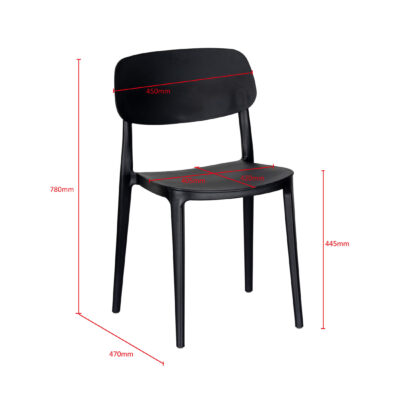 Jemima Plastic Chair White (4s) - Image 9