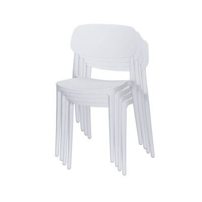 Jemima Plastic Chair White (4s) - Image 3